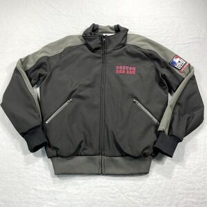 Boston Red Sox Jacket Adult Large Black Gray‎ MLB Insiders Club Life Member Mens